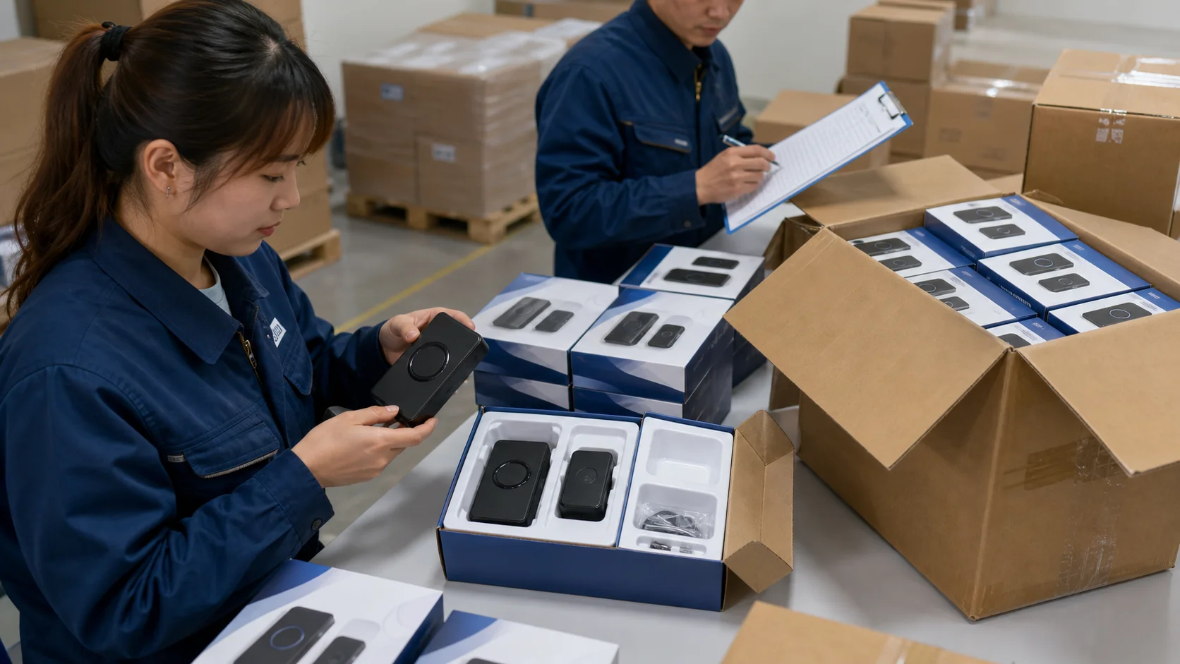 Representative packing & pre-shipment process